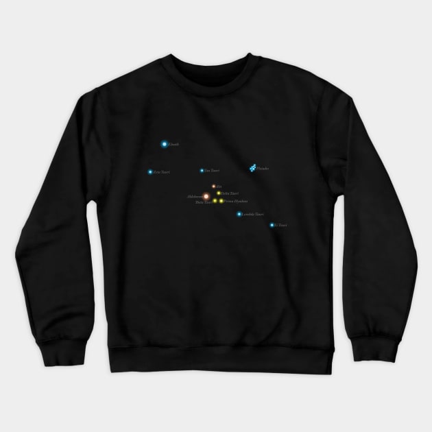 Constellation Taurus Crewneck Sweatshirt by GloopTrekker